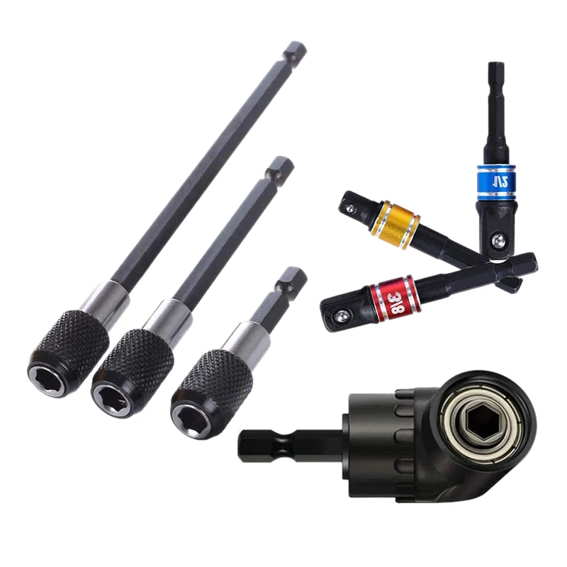 New 7Pcs Extension Bar Hex Shank Socket Adapter Drill Bit Magnetic Screwdriver Bit Holder Power Hand Tools Nut Driver Set
New 7Pcs Extension Bar Hex Shank Socket Adapter Drill Bit Magnetic Screwdriver Bit Holder Power Hand Tools Nut Driver Set