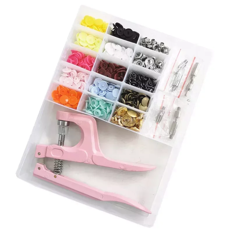 230 Sets T5 Plastic Resin Snap Buttons + Hand Press Pliers Installation Tools High Quality DIY Household Buttons
230 Sets T5 Plastic Resin Snap Buttons + Hand Press Pliers Installation Tools High Quality DIY Household Buttons