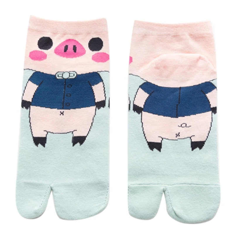 Women Cotton Split Toe Kimono Tabi Short Ankle Socks Harajuku Cartoon Little Piggy Print Flip Flop Sandal Crew Hosiery
Women Cotton Split Toe Kimono Tabi Short Ankle Socks Harajuku Cartoon Little Piggy Print Flip Flop Sandal Crew Hosiery