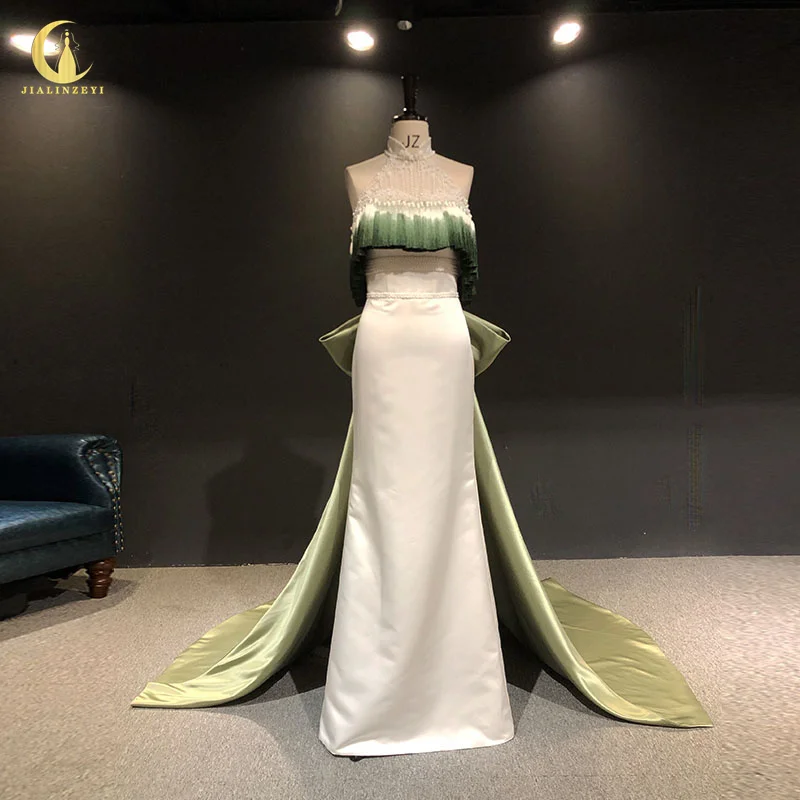 2962 Real High Neck Pearls with Satin Mermaid abendkleider vestidos de gala evening dresses فساتين السهرة Prom Dresses
2962 Real High Neck Pearls with Satin Mermaid abendkleider vestidos de gala evening dresses فساتين السهرة Prom Dresses