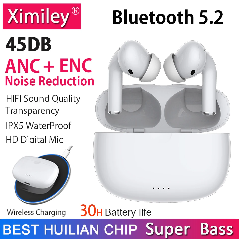 SuperPods Pro 3 45DB ANC TWS Wireless Earphone Active Noise Cancellation 4MIC Earbuds Bluetooth 5.2 ENC 15D Super Bass Headphone
SuperPods Pro 3 45DB ANC TWS Wireless Earphone Active Noise Cancellation 4MIC Earbuds Bluetooth 5.2 ENC 15D Super Bass Headphone
