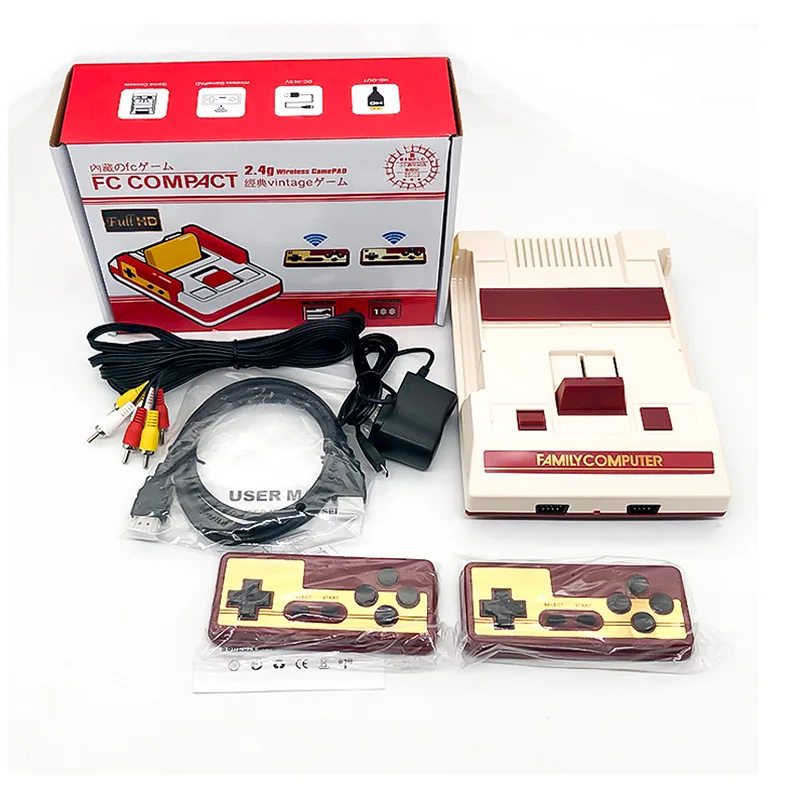 HB-102 HD Wireless/wired TV Video Game Console Home for FC NES 2.4G Wireless Double Fight 188 Games Support Yellow Card
HB-102 HD Wireless/wired TV Video Game Console Home for FC NES 2.4G Wireless Double Fight 188 Games Support Yellow Card