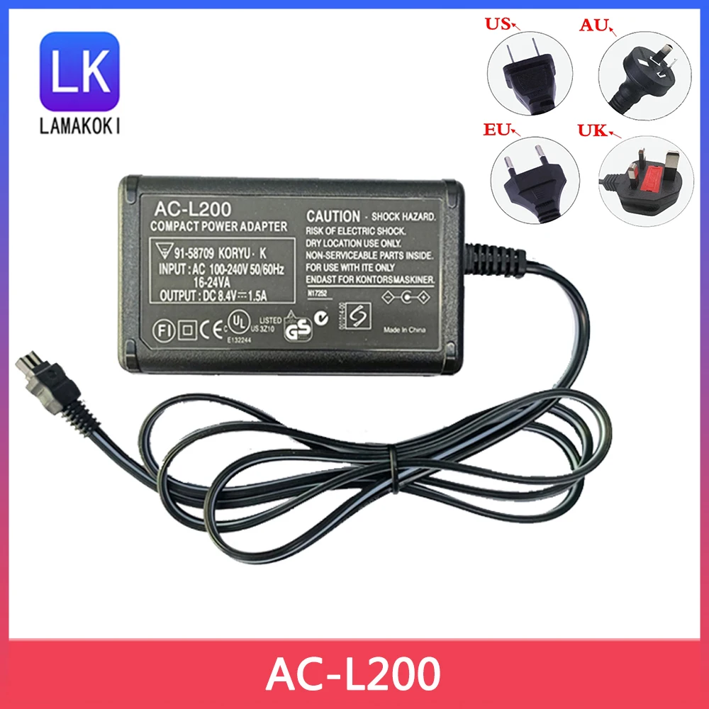 AC-L200 AC Power Adapter for Sony Handycam DCR-SX40 SX41 SX45 SX60 SX65,DCR-DVD7 DVD105 DVD108 DVD203 DVD308 DVD610 Camcorder
AC-L200 AC Power Adapter for Sony Handycam DCR-SX40 SX41 SX45 SX60 SX65,DCR-DVD7 DVD105 DVD108 DVD203 DVD308 DVD610 Camcorder