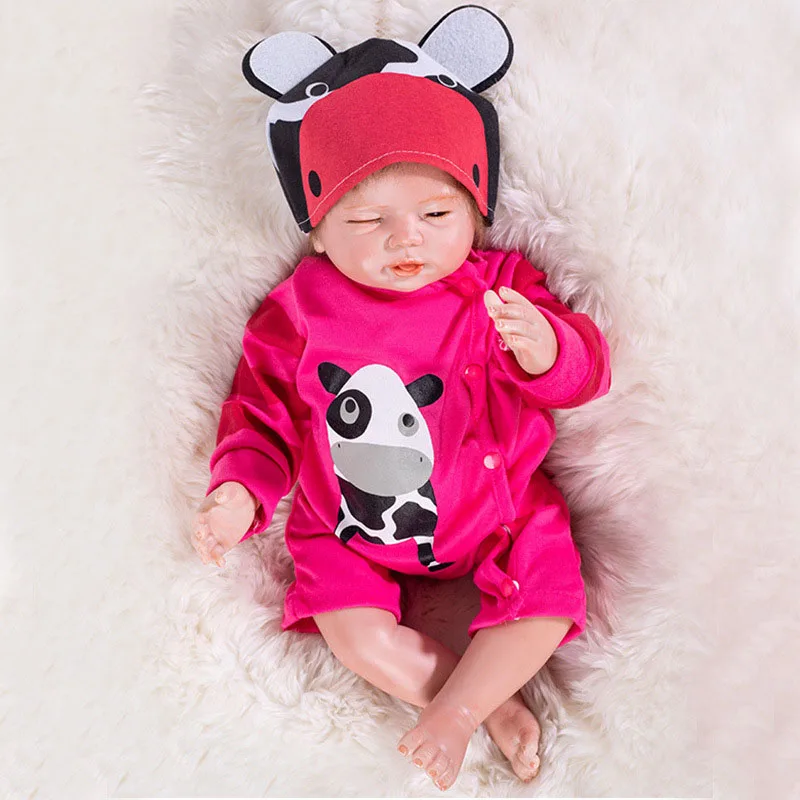 Lifelike Silicone Vinyl Doll Baby Reborn 48cm Realistic Sleeping Babies Dolls With Lovely Clothes Kids Playmate
Lifelike Silicone Vinyl Doll Baby Reborn 48cm Realistic Sleeping Babies Dolls With Lovely Clothes Kids Playmate