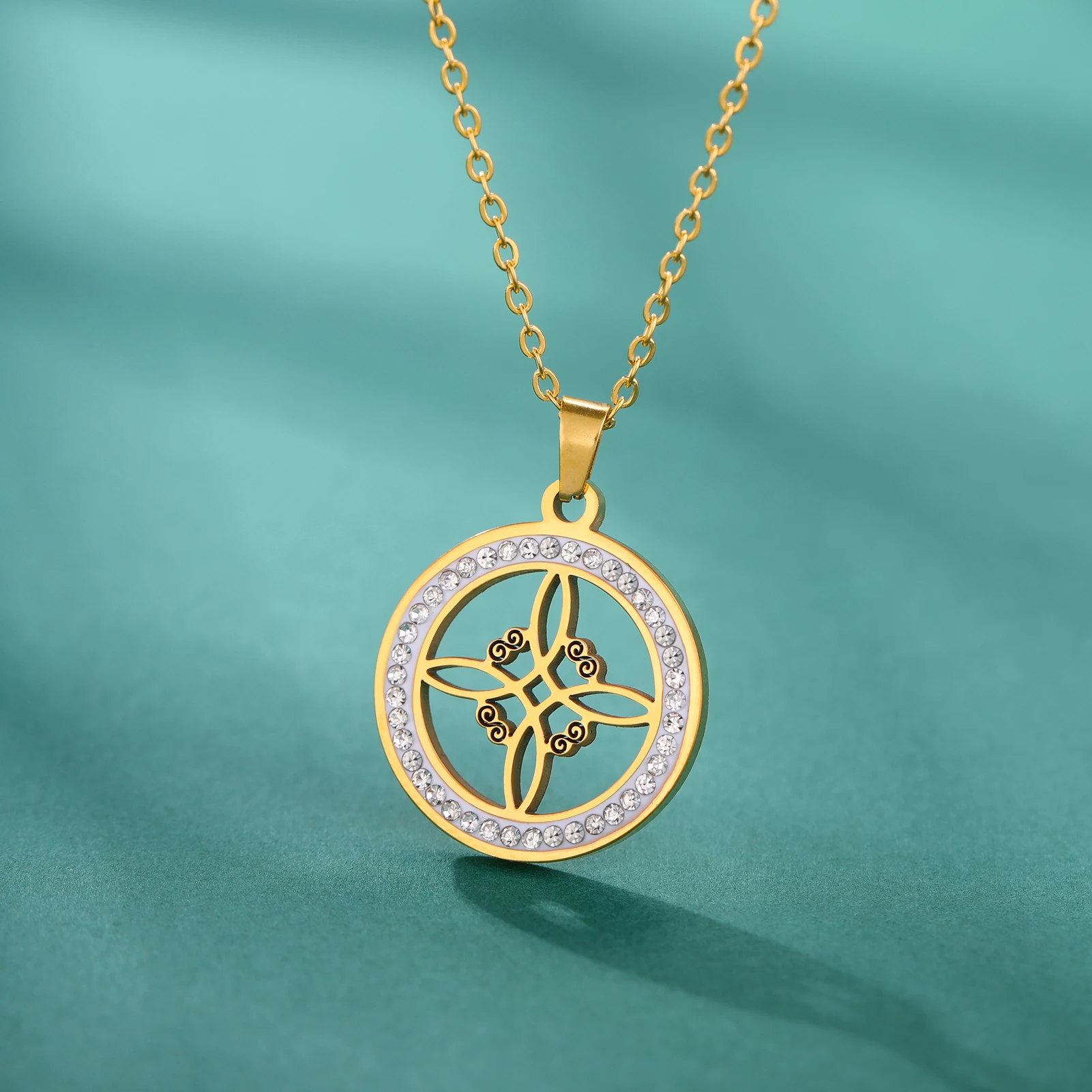 Vassago Wizardry Knot Women's Necklace Fashion Stainless Steel Zircon Round Pendant Jewelry Amulet Wizardry Gift
Vassago Wizardry Knot Women's Necklace Fashion Stainless Steel Zircon Round Pendant Jewelry Amulet Wizardry Gift