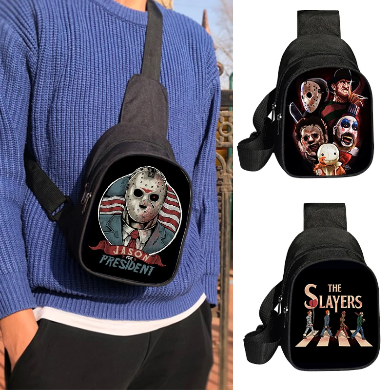 Classic Horror Movie Character Freddy Krueger / Michael Myers Chest Bag Women Men Crossbody Bags Short Trip Messengers Bag Gift
Classic Horror Movie Character Freddy Krueger / Michael Myers Chest Bag Women Men Crossbody Bags Short Trip Messengers Bag Gift