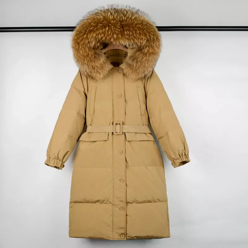 2022New Long Down Jackets Big Raccoon Fur Women's Winter Coat Female Luxury Thick 90% Duck Down Parkas Puffer Feather Outwe
2022New Long Down Jackets Big Raccoon Fur Women's Winter Coat Female Luxury Thick 90% Duck Down Parkas Puffer Feather Outwe