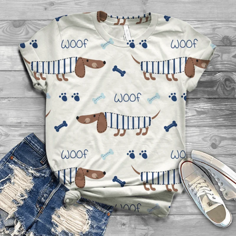 Футболка женская оверсайз с коротким рукавом и 3D-принтом собаки и животных
Футболка женская оверсайз с коротким рукавом и 3D-принтом собаки и животных