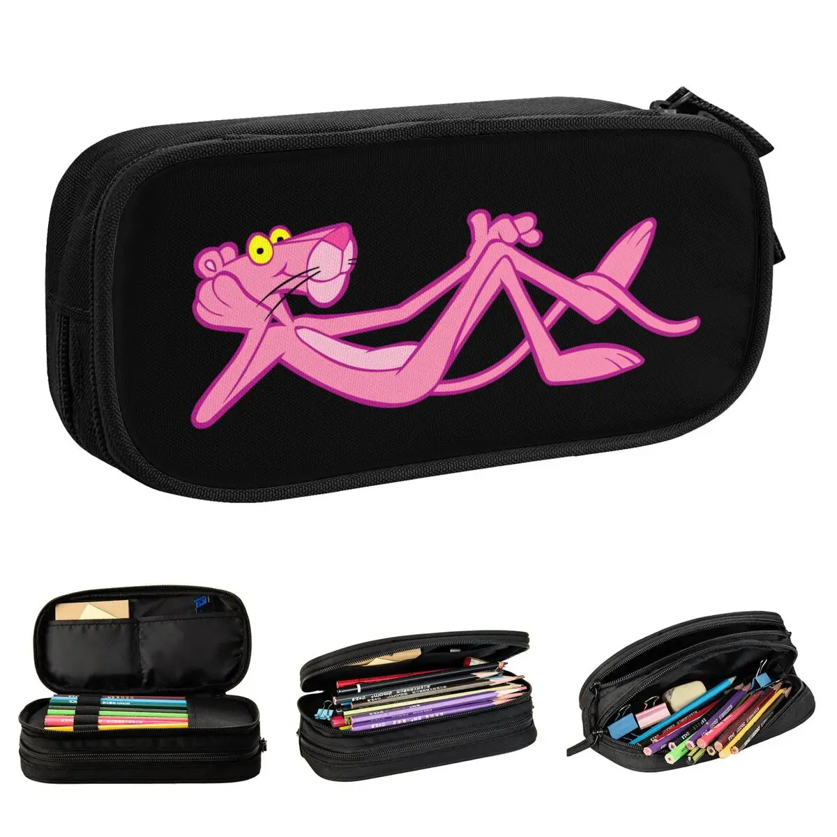 Cartoon Pink Panther Pencil Cases Fun Leopard Head Pen Holder Bag Student Large Storage School Supplies Gifts Pencilcases
Cartoon Pink Panther Pencil Cases Fun Leopard Head Pen Holder Bag Student Large Storage School Supplies Gifts Pencilcases