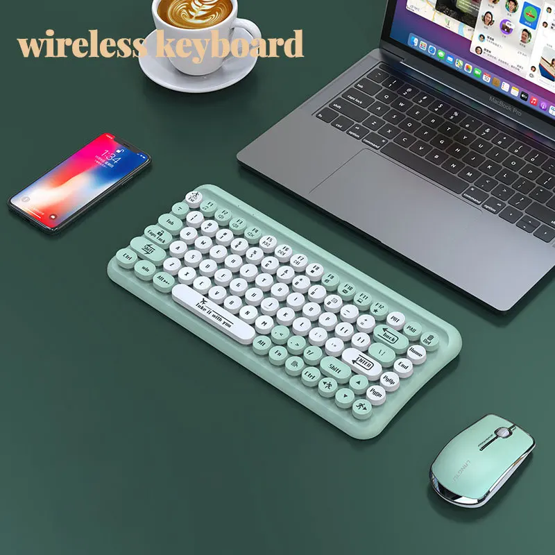 Portable 85-key Double spell color Punk keycap mute and anti-sprinkling office wireless keyboard and mouse set gaming gamer 029
Portable 85-key Double spell color Punk keycap mute and anti-sprinkling office wireless keyboard and mouse set gaming gamer 029