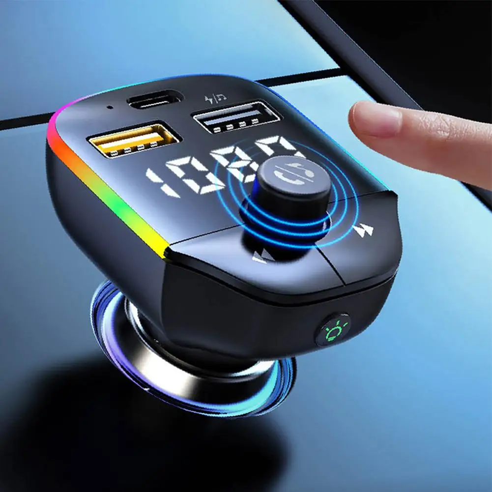 Car Fm Transmitter Bluetooth-compatible Handsfree Calling Wireless Car Kit Stereo Mp3 Music Player Usb Charger
Car Fm Transmitter Bluetooth-compatible Handsfree Calling Wireless Car Kit Stereo Mp3 Music Player Usb Charger