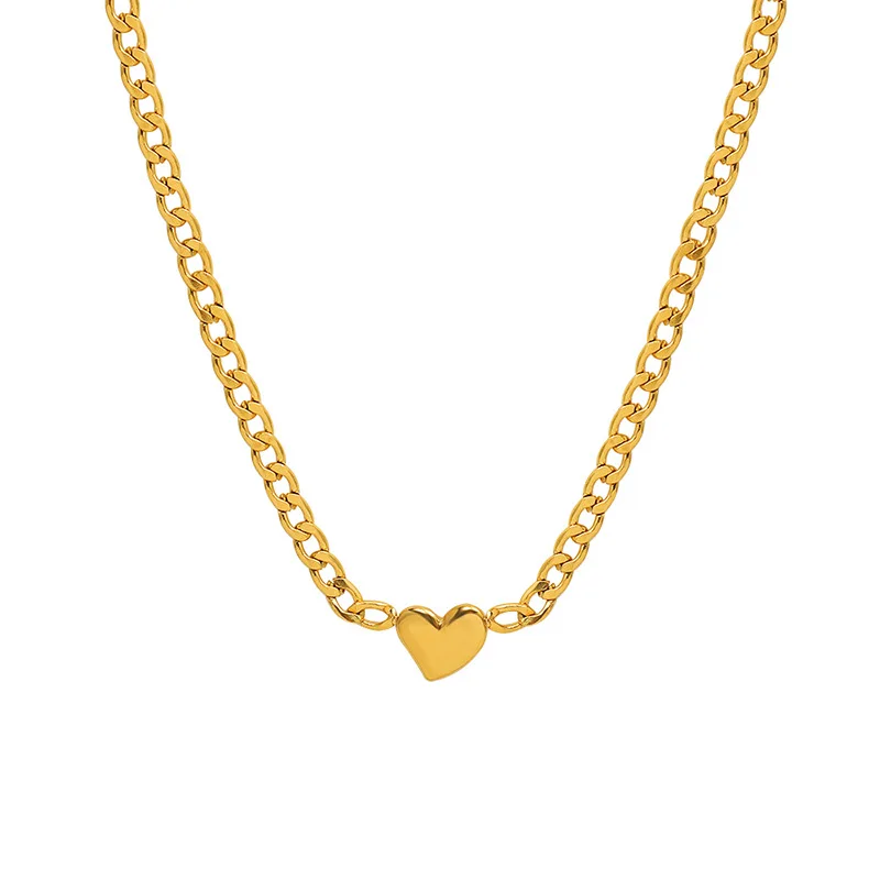 2022 Punk Vintage Valentine Heart Necklace For Women Gold Color Necklaces Stainless Steel Jewelry Choker Collares Para Mujer
2022 Punk Vintage Valentine Heart Necklace For Women Gold Color Necklaces Stainless Steel Jewelry Choker Collares Para Mujer