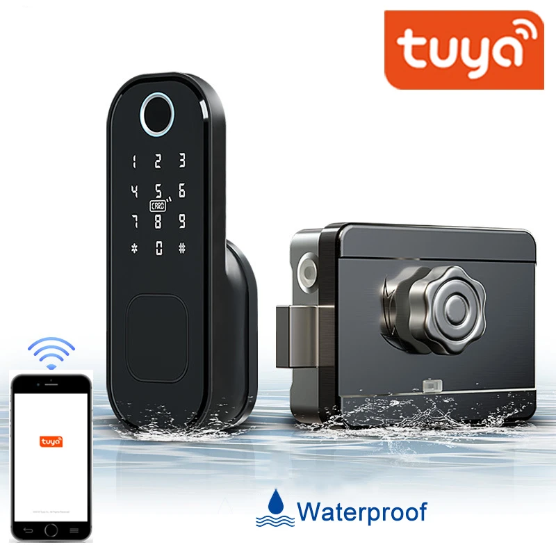 Tuya Smart Door Lock Waterproof App Fingerprint Wifi Smart Lock Fechadura Digital Password Door Lock IC-Card Security Lock
Tuya Smart Door Lock Waterproof App Fingerprint Wifi Smart Lock Fechadura Digital Password Door Lock IC-Card Security Lock