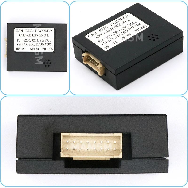 Адаптер-декодер CANbus Box для Mercedes-Benz B200 W169 W245 W164 R-Class W220 W203 C209 Vito SLK с 16-контактным кабелем питания.
Адаптер-декодер CANbus Box для Mercedes-Benz B200 W169 W245 W164 R-Class W220 W203 C209 Vito SLK с 16-контактным кабелем питания.