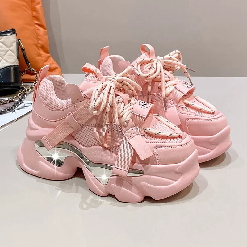 Women Platform Sneakers 6CM Sping Breathle Mesh Chunky Casual Dad Shoes Sports Vulcanized Shoes Woman Corful Female Sneakers
Women Platform Sneakers 6CM Sping Breathle Mesh Chunky Casual Dad Shoes Sports Vulcanized Shoes Woman Corful Female Sneakers