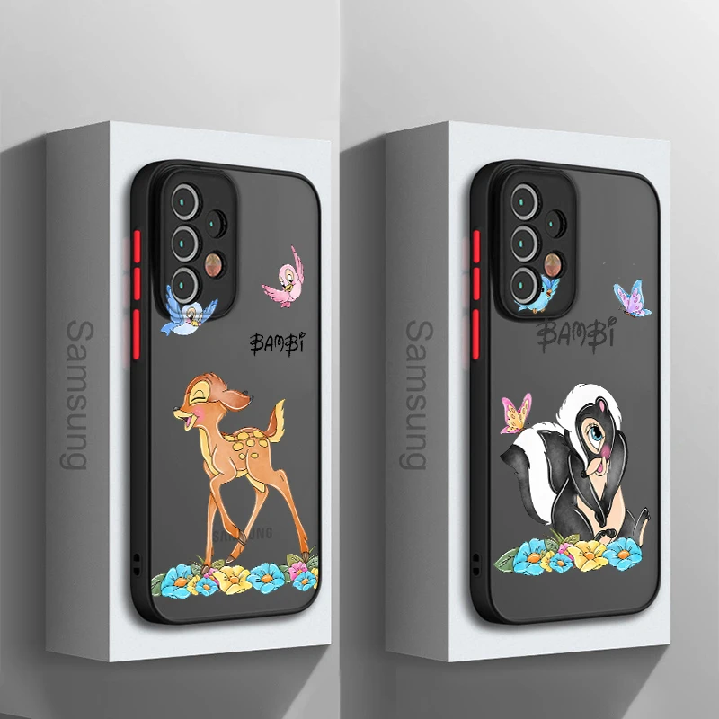 For Samsung Galaxy A15 A05 A54 A34 A24 A73 A53 A23 A52 A71 A51 Frosted Translucent Hard Anime Bambi Cute Phone Case Coque Capa
For Samsung Galaxy A15 A05 A54 A34 A24 A73 A53 A23 A52 A71 A51 Frosted Translucent Hard Anime Bambi Cute Phone Case Coque Capa