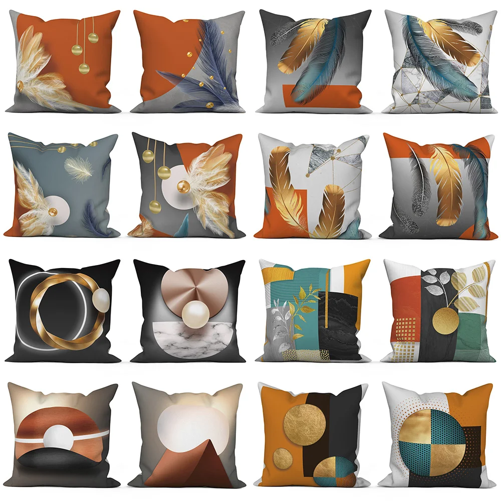 Can Be Customized for Living Room Nordic Pillowcase Decorative Pillowcase Luxury Golden Feather Geometric Sofa Cushion Cover
Can Be Customized for Living Room Nordic Pillowcase Decorative Pillowcase Luxury Golden Feather Geometric Sofa Cushion Cover