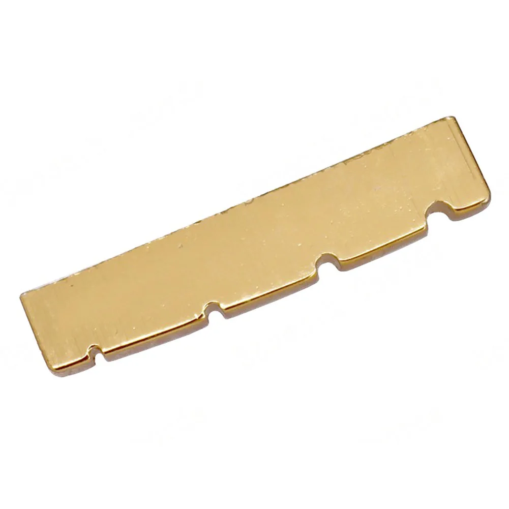 Clear Tone 4 String Brass Nut For Electric Bass Superior Brass Build Gold Plated for Premium Look Provides Comfortable Support
Clear Tone 4 String Brass Nut For Electric Bass Superior Brass Build Gold Plated for Premium Look Provides Comfortable Support