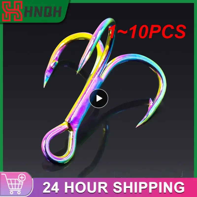 1~10PCS FLYSANDBox Treble Fishing Hook Stainless Steel Saltwater Freshwater Colourful Rainbow Anchor Three Hooks #4 #6 #8 #10
1~10PCS FLYSANDBox Treble Fishing Hook Stainless Steel Saltwater Freshwater Colourful Rainbow Anchor Three Hooks #4 #6 #8 #10
