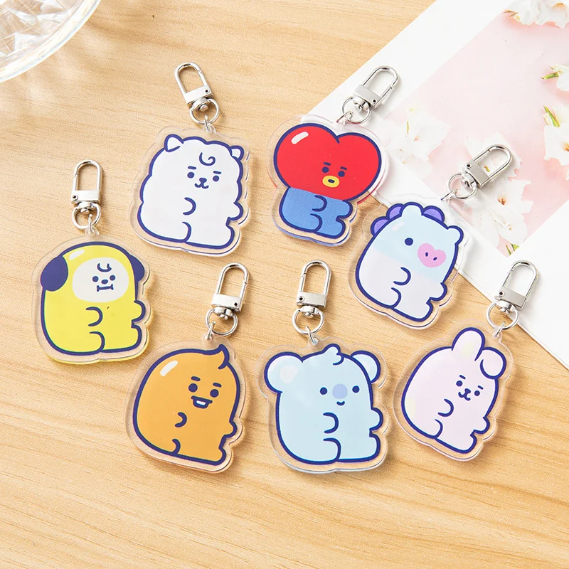 KPOP Bangtan Boys Acrylic Doll Keychain Cartoon Exquisite Pendant Doll Backpack Zipper Ornament Gift SUGA JHOPE Fan Collection
KPOP Bangtan Boys Acrylic Doll Keychain Cartoon Exquisite Pendant Doll Backpack Zipper Ornament Gift SUGA JHOPE Fan Collection