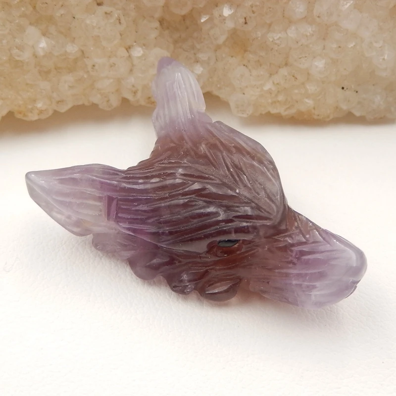 Оптовая продажа, резной аметист, голова волка, Модный кулон, бисер 32x27x4 мм г
Оптовая продажа, резной аметист, голова волка, Модный кулон, бисер 32x27x4 мм г