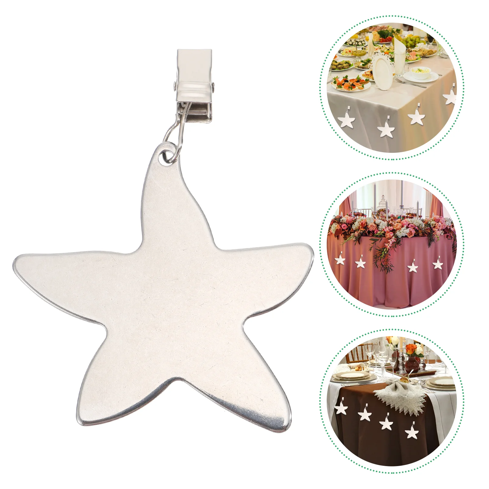 4 Pcs Practical Tablecloth Clips Stainless Steel Table Cloth Fixing Clamp
4 Pcs Practical Tablecloth Clips Stainless Steel Table Cloth Fixing Clamp