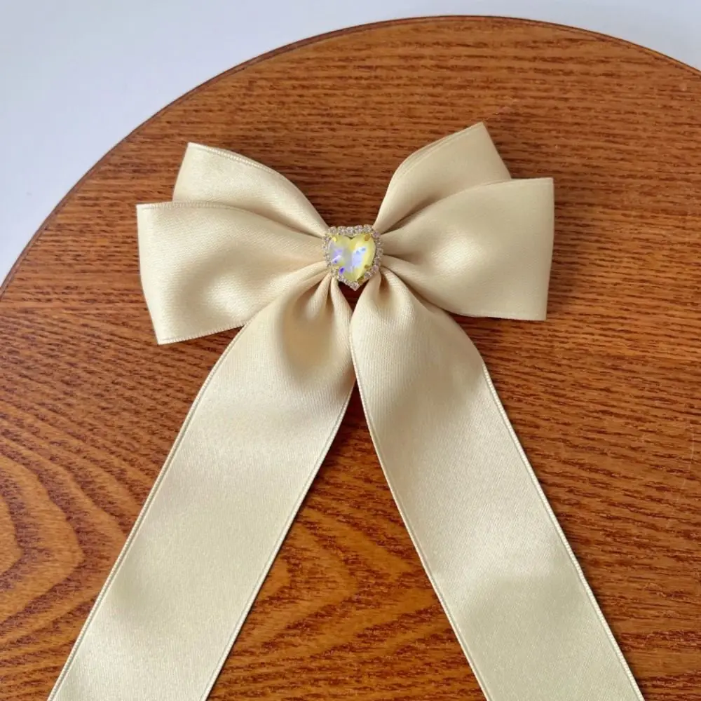 Love Heart Ribbon Bow Hair Clip Elegant Diamond Large Korean Style Hairpin For Girls Women
Love Heart Ribbon Bow Hair Clip Elegant Diamond Large Korean Style Hairpin For Girls Women