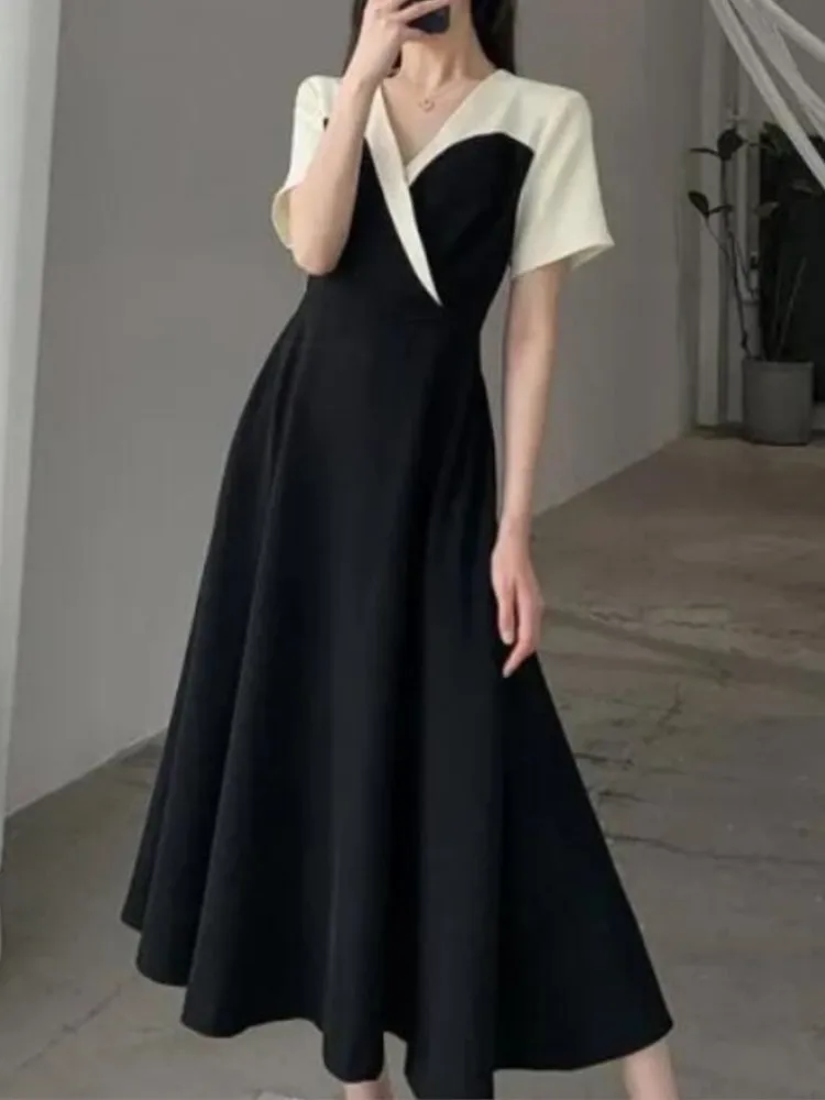 Women Fashion Elegant Casual Midi Black Dress Vintage A-Line Party Birthday Vestidos Female Chic One Pieces Robe Clothes New
Women Fashion Elegant Casual Midi Black Dress Vintage A-Line Party Birthday Vestidos Female Chic One Pieces Robe Clothes New