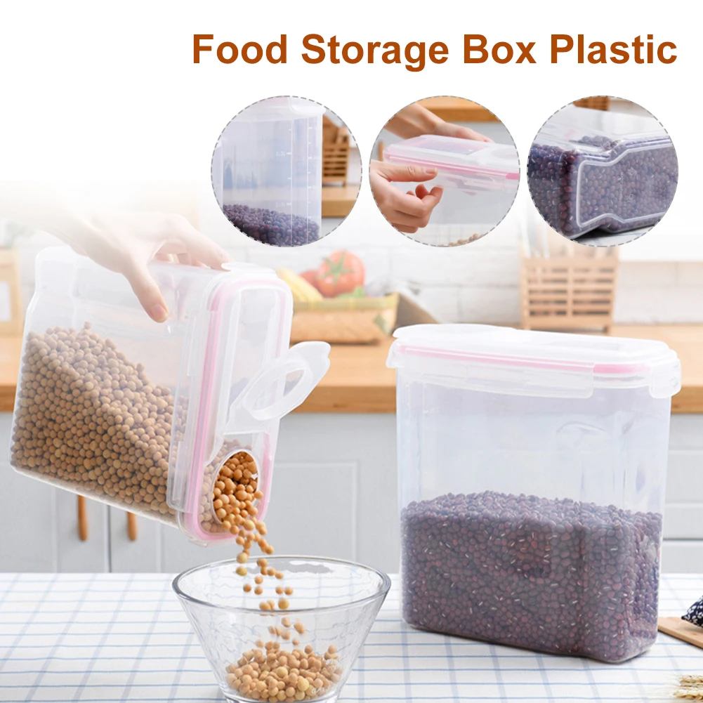 Stackable Kitchen Sealed Jar Plastic Food Storage Box Multigrain Tank Bottle Dried Fruit Tea Jar Storage Containers
Stackable Kitchen Sealed Jar Plastic Food Storage Box Multigrain Tank Bottle Dried Fruit Tea Jar Storage Containers