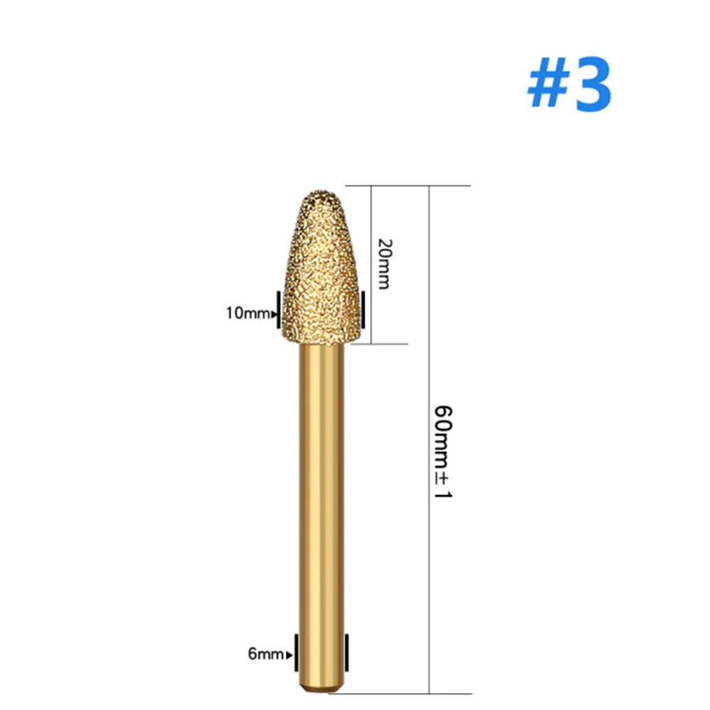 6mm Round Shank Vacuum Brazed Diamond Burr Head Grinding Rotary File For Stone Marble Cast Iron Granite Glass CNC Machine Tool
6mm Round Shank Vacuum Brazed Diamond Burr Head Grinding Rotary File For Stone Marble Cast Iron Granite Glass CNC Machine Tool