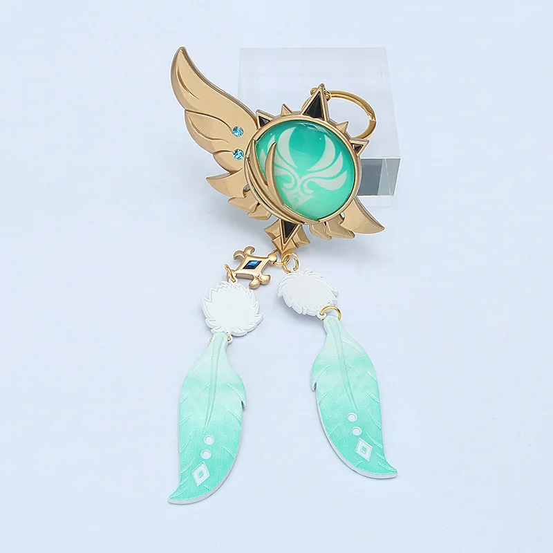 Genshin Impact Venti Wind Element God's Eye Alloy Pendant Keychain Ladies Men's Car Key Ring Jewelry Boys Girls Gifts
Genshin Impact Venti Wind Element God's Eye Alloy Pendant Keychain Ladies Men's Car Key Ring Jewelry Boys Girls Gifts
