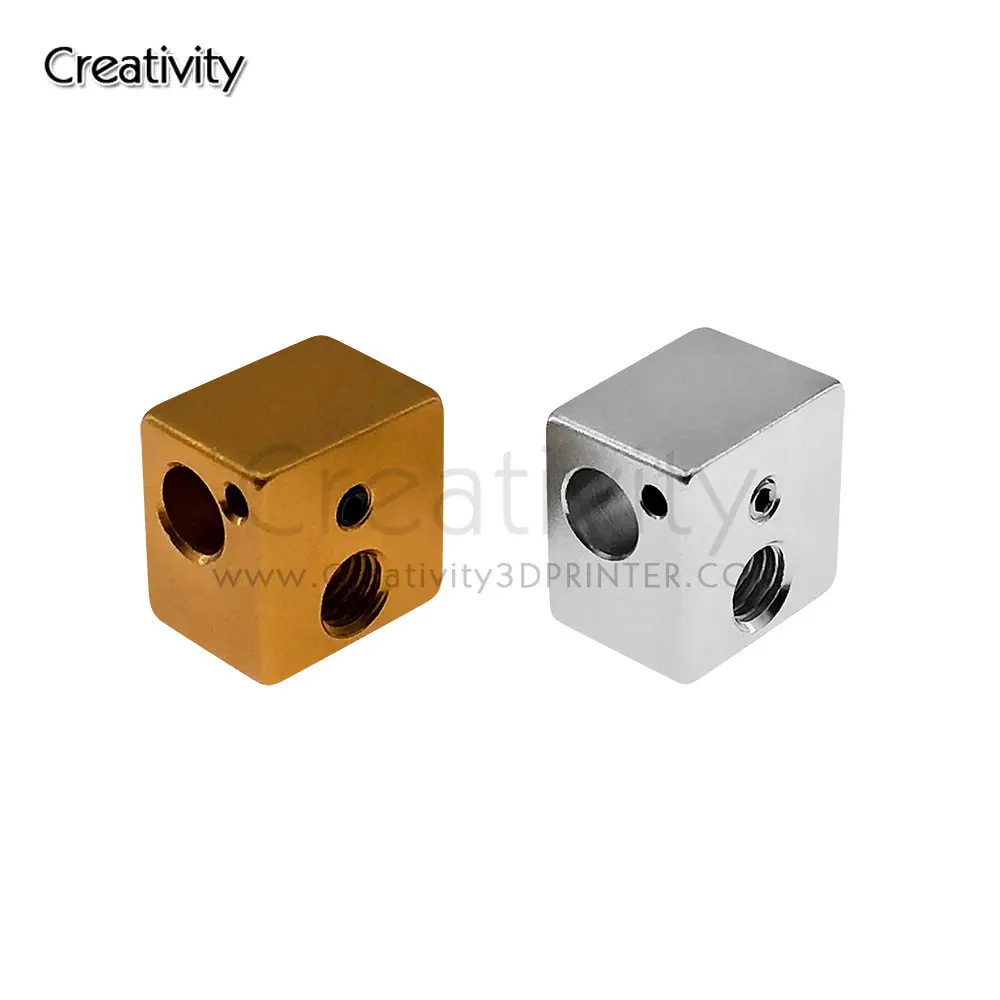 5Pcs V5 Heating Aluminum Block All-Metal Hot end Heating plate 16*16*12mm For 3D Printer v5 Heater block Sandblasting Oxidation
5Pcs V5 Heating Aluminum Block All-Metal Hot end Heating plate 16*16*12mm For 3D Printer v5 Heater block Sandblasting Oxidation