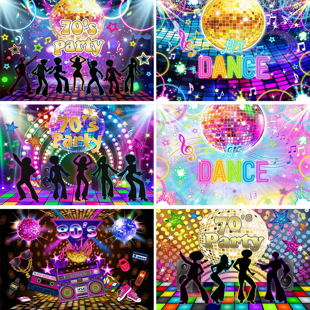 Mocsicka 70's 80's Birthday Backdrop Disco Ball Retro Neon Lights Let's Dance Party Photography Background for Studio Photoshoot
Mocsicka 70's 80's Birthday Backdrop Disco Ball Retro Neon Lights Let's Dance Party Photography Background for Studio Photoshoot