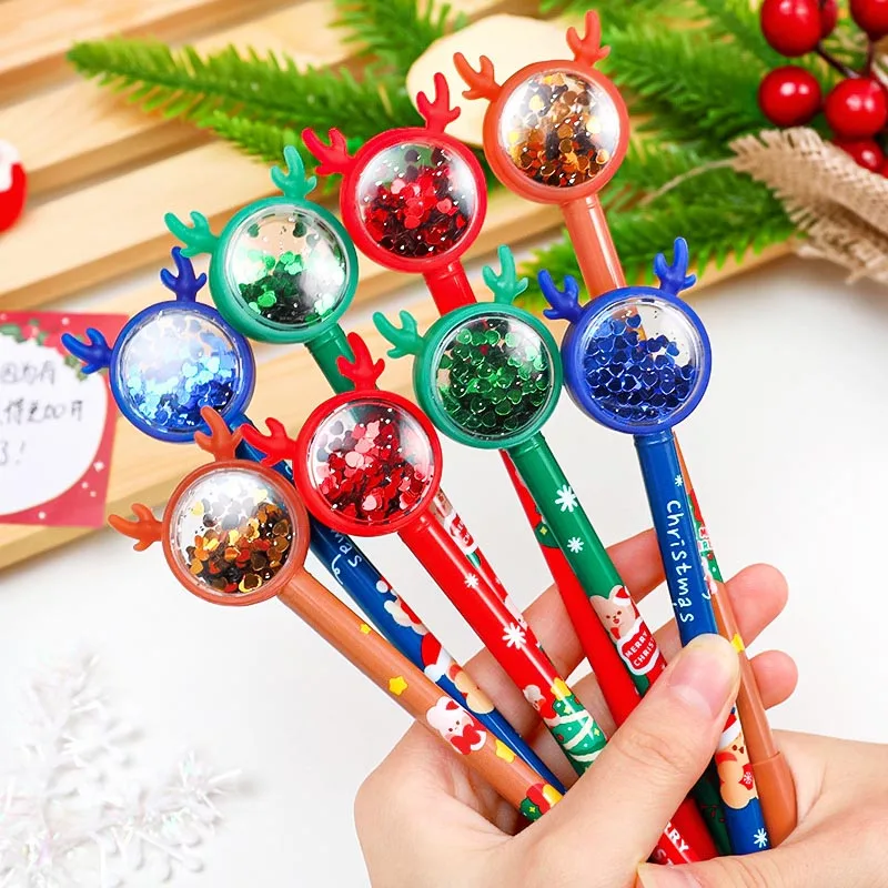 Christmas Elk Sequins Neutral Pen 0.5Mm Black Ink Cartoon Christmas Bear Garland Signature Pen Stationery Student Prizes Gift
Christmas Elk Sequins Neutral Pen 0.5Mm Black Ink Cartoon Christmas Bear Garland Signature Pen Stationery Student Prizes Gift