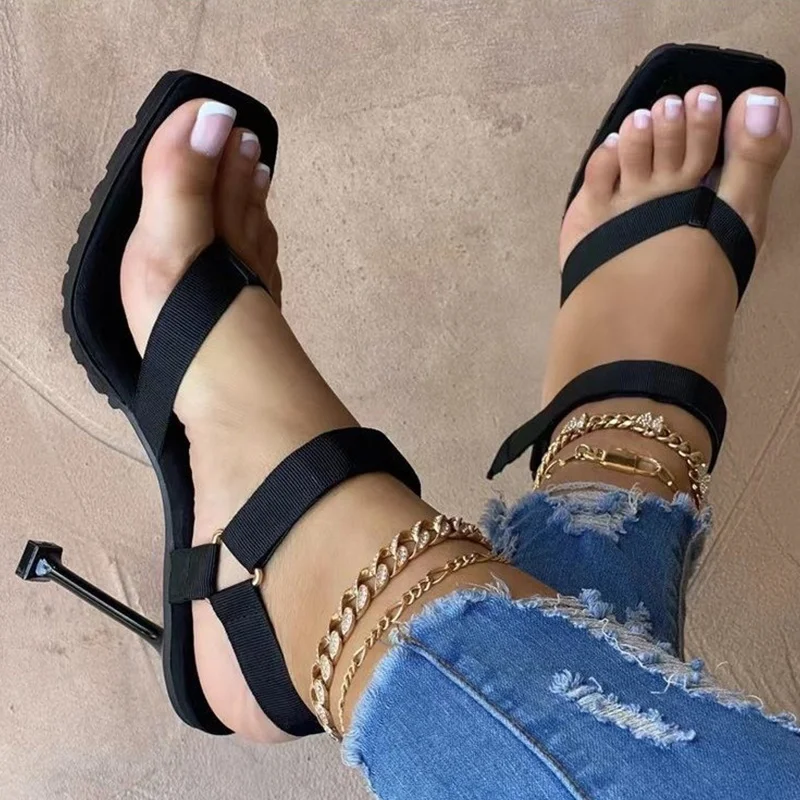 Fashion Women Sandals Shoes Open Toe Sandals Ladies Square Toe Women Shoes Soft High Heel Beach Female Footwear Zapatillas Mujer
Fashion Women Sandals Shoes Open Toe Sandals Ladies Square Toe Women Shoes Soft High Heel Beach Female Footwear Zapatillas Mujer