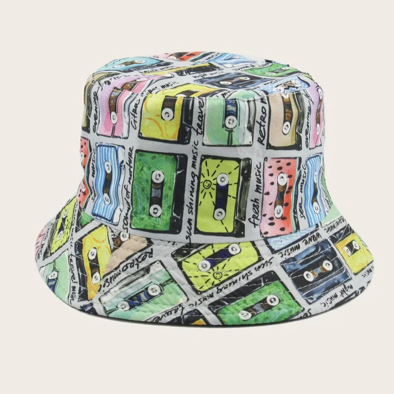 Summer Sunscreen Musical Note Cotton Fisherman Hat For Women Men Vintage Print Bucket Hat Reversible Fishing Hip Hop Sun Hats
Summer Sunscreen Musical Note Cotton Fisherman Hat For Women Men Vintage Print Bucket Hat Reversible Fishing Hip Hop Sun Hats