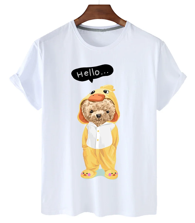 Little Yellow Duck Bear Print Tshirt Women New Summer Short Sleeved Casual T-shirt Unisex Tops Tees Cute Cartoon T Shirt Female
Little Yellow Duck Bear Print Tshirt Women New Summer Short Sleeved Casual T-shirt Unisex Tops Tees Cute Cartoon T Shirt Female