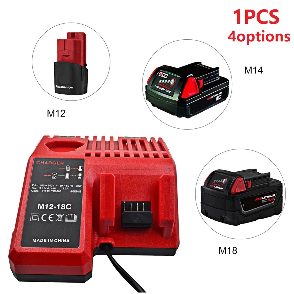 1PC Battery Charger For Milwaukee Battery Charger M12 M18 14.4V 18V 12V Li-ion Battery 48-11-1850 48-11-1852 Power Tools
1PC Battery Charger For Milwaukee Battery Charger M12 M18 14.4V 18V 12V Li-ion Battery 48-11-1850 48-11-1852 Power Tools