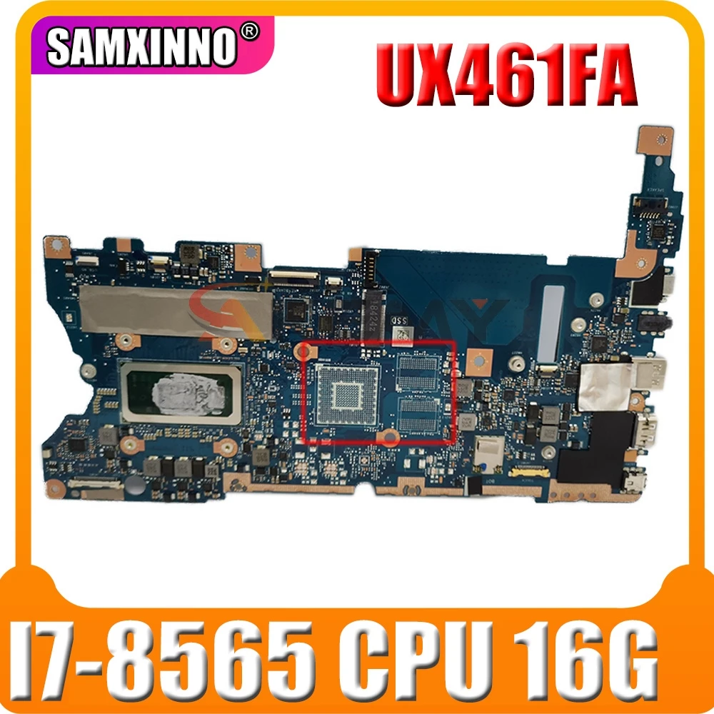 UX461FA original motherboard I7-8565 CPU 16G For ASUS UX461FN UX461F UX461FA laptop motherboard test OK
UX461FA original motherboard I7-8565 CPU 16G For ASUS UX461FN UX461F UX461FA laptop motherboard test OK