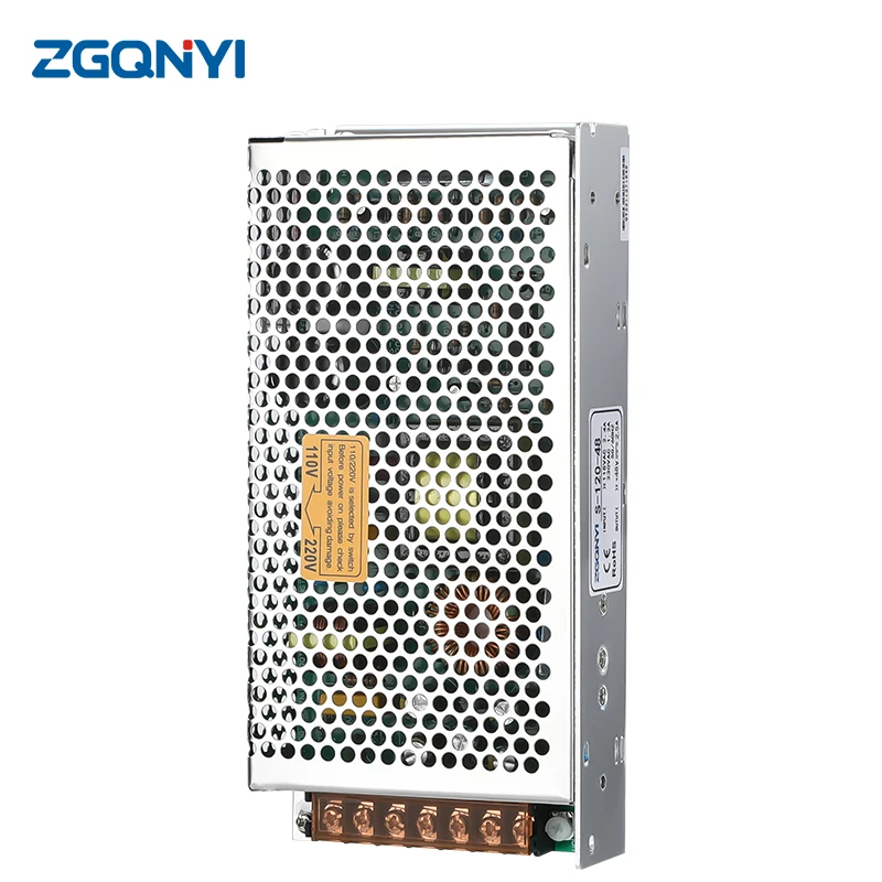 

ZGQNYI S-120W источник питания 48 В, трансформатор освещения, адаптер переключения, драйвер постоянного тока, легкий и эффективный для детской системы видеонаблюдения