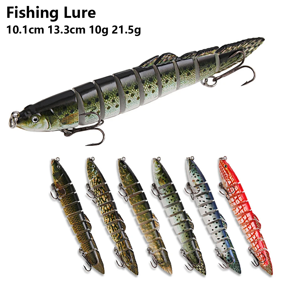 Fishing wobbler Lifelike 9 Segment Swimbait Crankbait Hard Bait Slow 10.1cm 10g Artificial Lures Fishing Tackle fishing tackle
Fishing wobbler Lifelike 9 Segment Swimbait Crankbait Hard Bait Slow 10.1cm 10g Artificial Lures Fishing Tackle fishing tackle