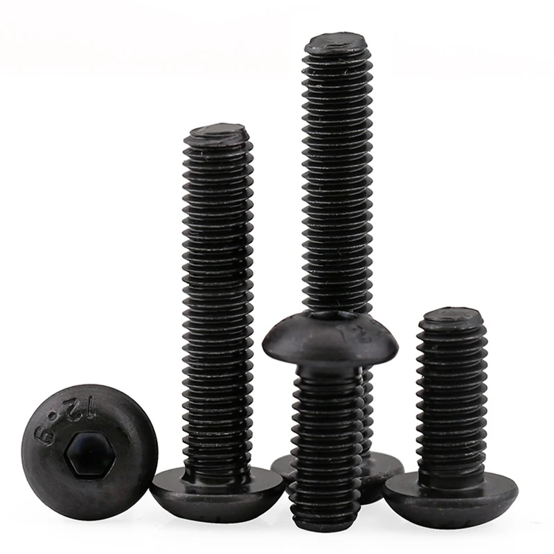 Black 12.9 Grade Carbon Steel Round Head Hexagon Hex Socket Screw Button Head Allen Bolt Screw M3 M4 M5 M6 M8
Black 12.9 Grade Carbon Steel Round Head Hexagon Hex Socket Screw Button Head Allen Bolt Screw M3 M4 M5 M6 M8