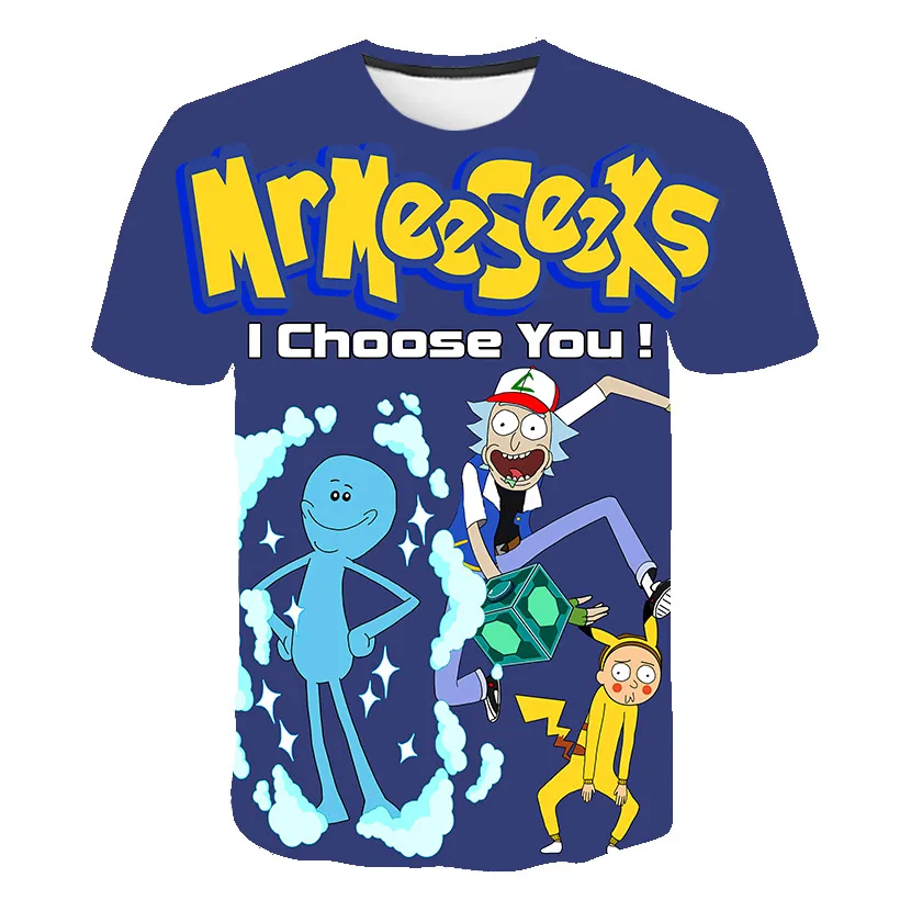 Boys and girls T-shirt anime Rick 3d printing Harajuku short-sleeved cartoon loose funny children's top
Boys and girls T-shirt anime Rick 3d printing Harajuku short-sleeved cartoon loose funny children's top