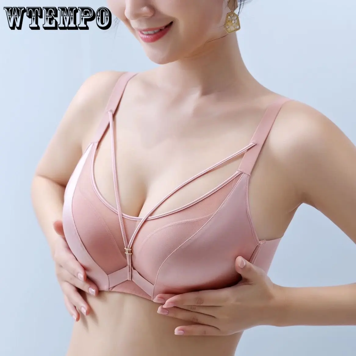 Женский тонкий комплект нижнего белья из бюстгальтера пуш-ап без стальных колец
Женский тонкий комплект нижнего белья из бюстгальтера пуш-ап без стальных колец
