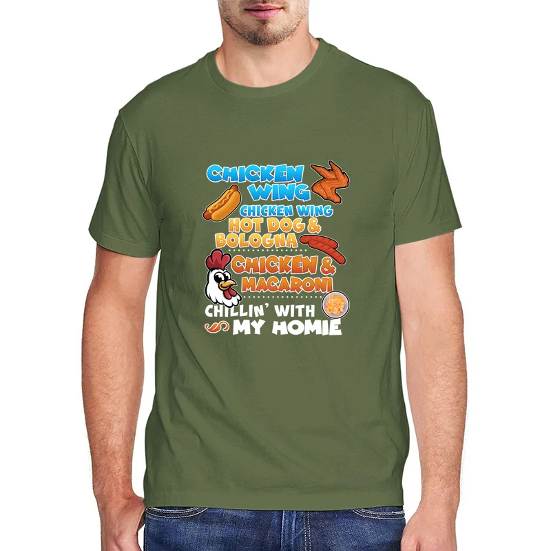 Funny Chicken Wing Men's T Shirt Casual Cotton Short Sleeve Tees Men Clothing Summer Harajuku Fashion Hot Dog T-Shirt Male Tops
Funny Chicken Wing Men's T Shirt Casual Cotton Short Sleeve Tees Men Clothing Summer Harajuku Fashion Hot Dog T-Shirt Male Tops