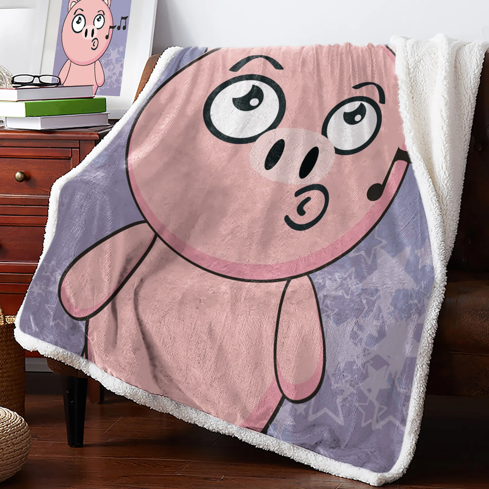 Cartoon Cute Pig Sports ExerciseNew Winter Office Plush Blanket Bedspreads Quilt Drop Ship Warm Blanket
Cartoon Cute Pig Sports ExerciseNew Winter Office Plush Blanket Bedspreads Quilt Drop Ship Warm Blanket