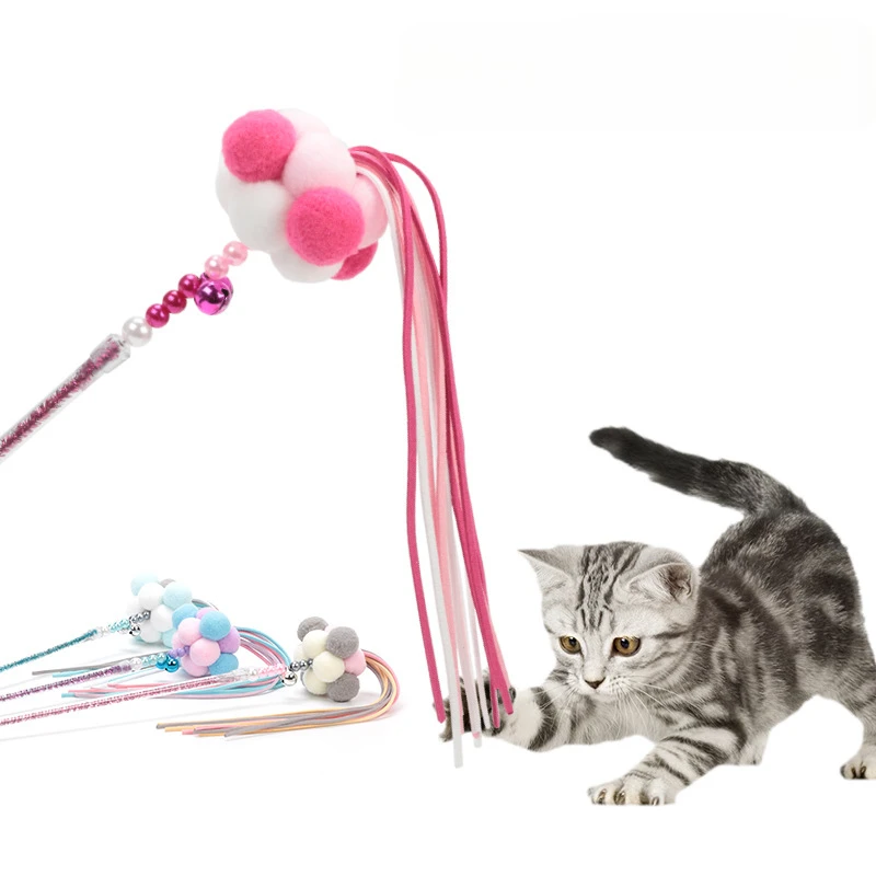 

Забавные игрушки-палочки для кошек, красочные игрушки для индейки, перья, палочки для кошек, интерактивные игрушки для домашних животных, иг...