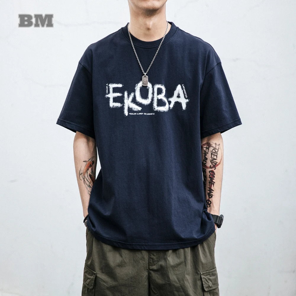 Summer Japanese Streetwear Letter Print Oversized T-Shirts Korean Loose Round Neck Couple Clothes Kpop Short Sleeve Top Men
Summer Japanese Streetwear Letter Print Oversized T-Shirts Korean Loose Round Neck Couple Clothes Kpop Short Sleeve Top Men