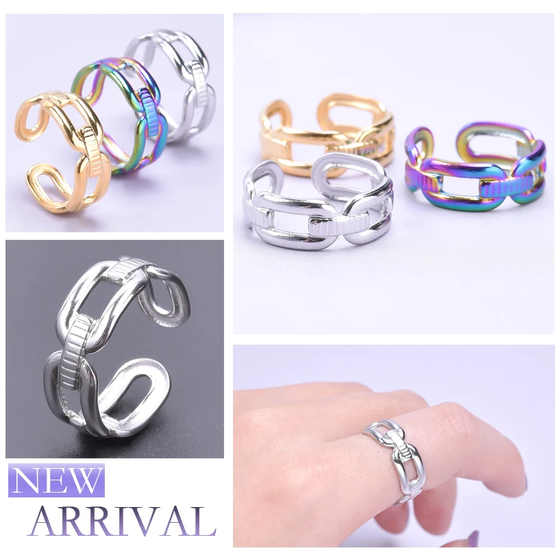 Trend Minimalist Chain Link Ring Adjustable Couple Finger Ring Exquisite for Men Girls Open Finger Ring Romantic Jewelry
Trend Minimalist Chain Link Ring Adjustable Couple Finger Ring Exquisite for Men Girls Open Finger Ring Romantic Jewelry