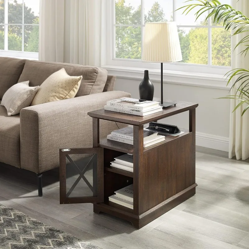 NBBOTBOT End Table with Charging Station, Side Table with USB Ports and Outlets, Nightstand with Adjustable Shelves
NBBOTBOT End Table with Charging Station, Side Table with USB Ports and Outlets, Nightstand with Adjustable Shelves
